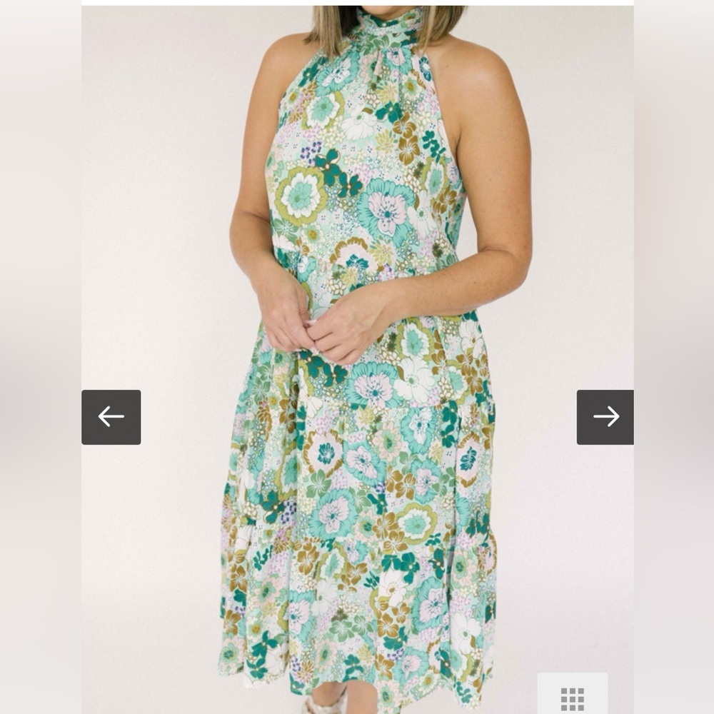 Vibrant Floral Maxi Dress